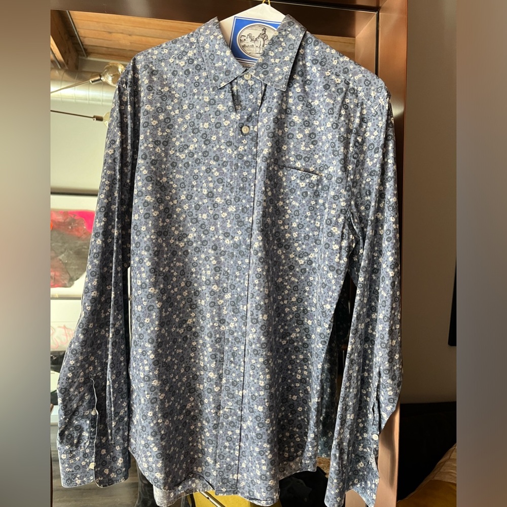 Beautiful Button Up with Flowers